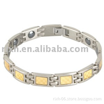 magnetic titanium gold bracelet jewelry,infrared bracelet,magnetic bracelet